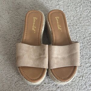 Bonnibel Women's Beige Espadrille Slides